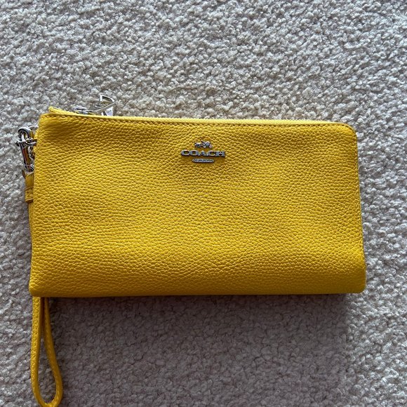 Yellow Coach Wallet - Picture 1 of 2